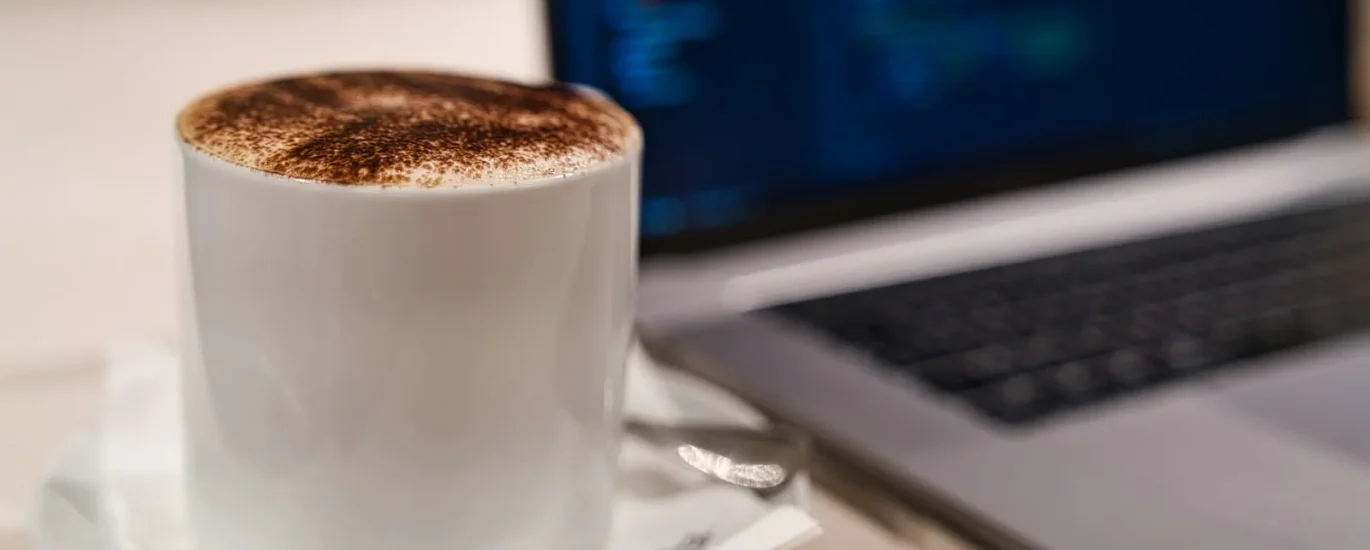 Laptop and coffee: telework and smart working in Albania