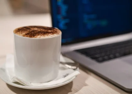 Laptop and coffee: telework and smart working in Albania