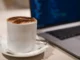 Laptop and coffee: telework and smart working in Albania